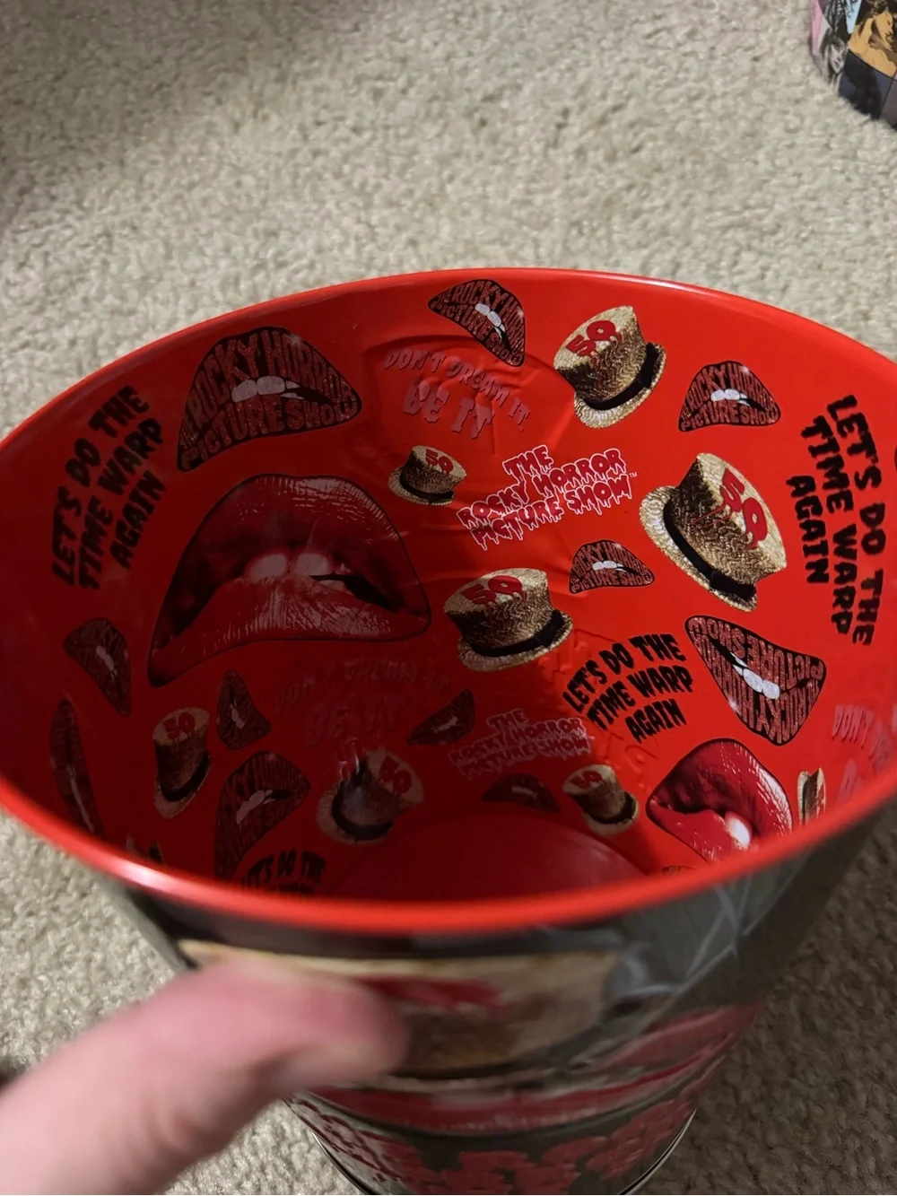Rocky Horror Picture Show Popcorn Tin 50th Anniversary